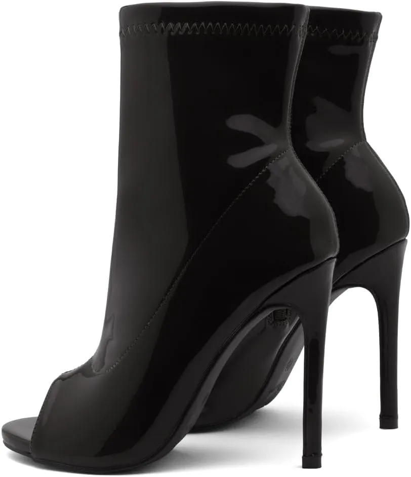 Shoe Land Chelsee Womens Peep Toe Ankle Booties Stiletto High Heel Dress Boots