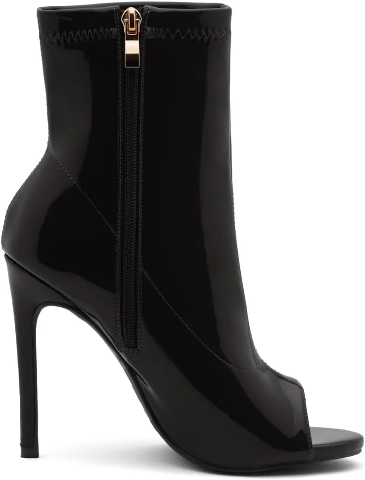 Shoe Land Chelsee Womens Peep Toe Ankle Booties Stiletto High Heel Dress Boots