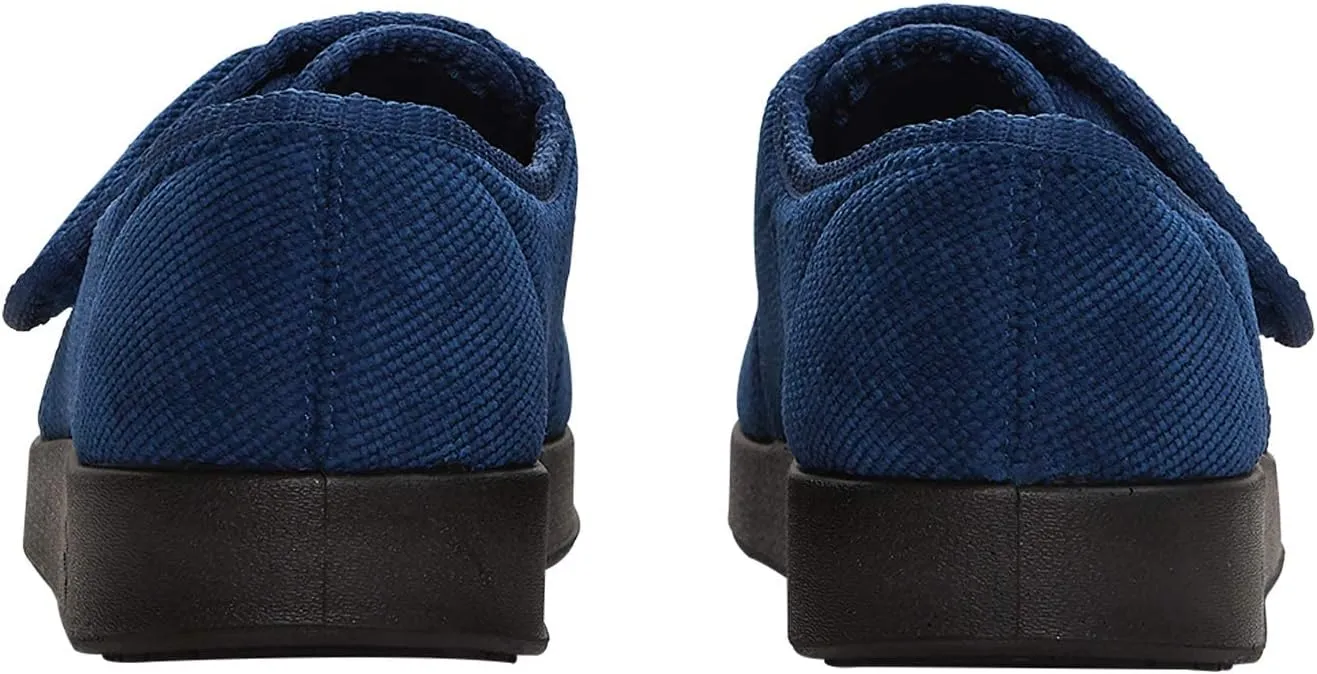 Silvert's Adaptive Clothing & Footwear Men’s Wide & Comfy Easy Closure Slippers for Seniors