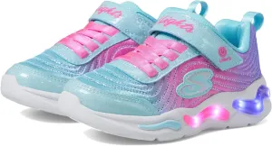 Skechers Girl's, S-Lights: Wavy Beams - Ombre Express Sneaker - Little Kid