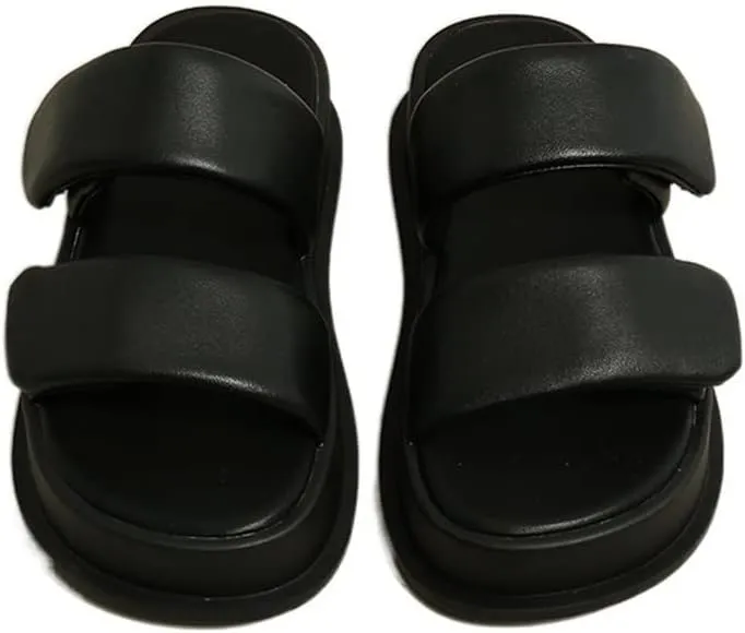 Slide Sandal Fashion Personality Women's Shoes Summer Thick Bottom Half Slippers Outside Niche Premium Feeling Sandals Outdoor Indoor Sliders