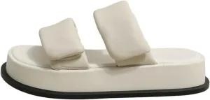 Slide Sandal Fashion Personality Women's Shoes Summer Thick Bottom Half Slippers Outside Niche Premium Feeling Sandals Outdoor Indoor Sliders