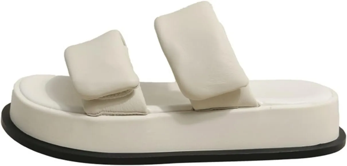Slide Sandal Fashion Personality Women's Shoes Summer Thick Bottom Half Slippers Outside Niche Premium Feeling Sandals Outdoor Indoor Sliders