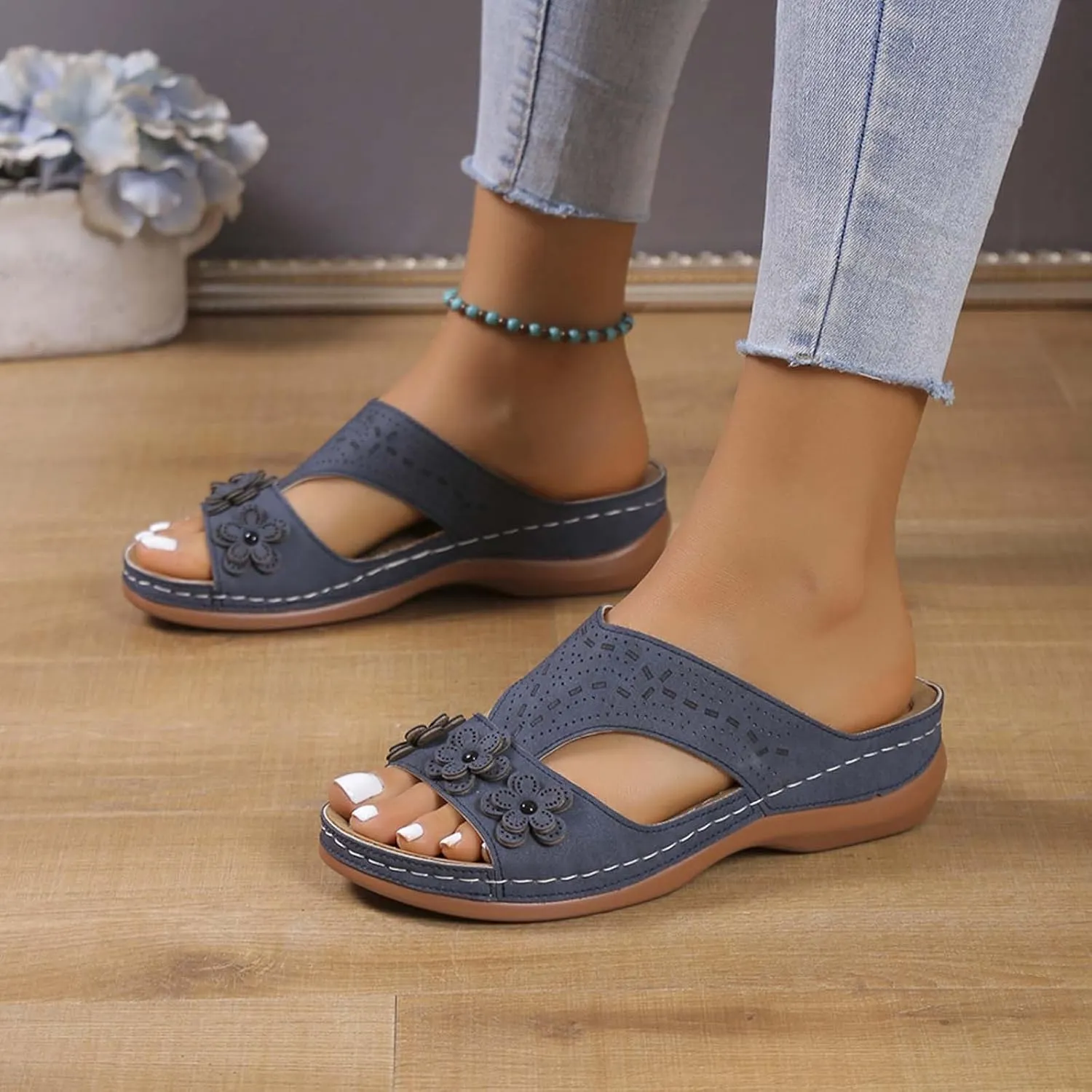 Slippers for Plantar Fasciitis for Women Orthopedic Flip Flops for Men with Arch Support Women Platform Sandals Ankle Strap Heels for Women Plantar Fasciitis Shoes Women Sandals Womens Strappy Heels