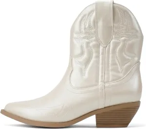 Soda Women Cowgirl Cowboy Western Stitched Ankle Boots Pointed Toe Short Booties Rigging-S (Wide Fit Available)