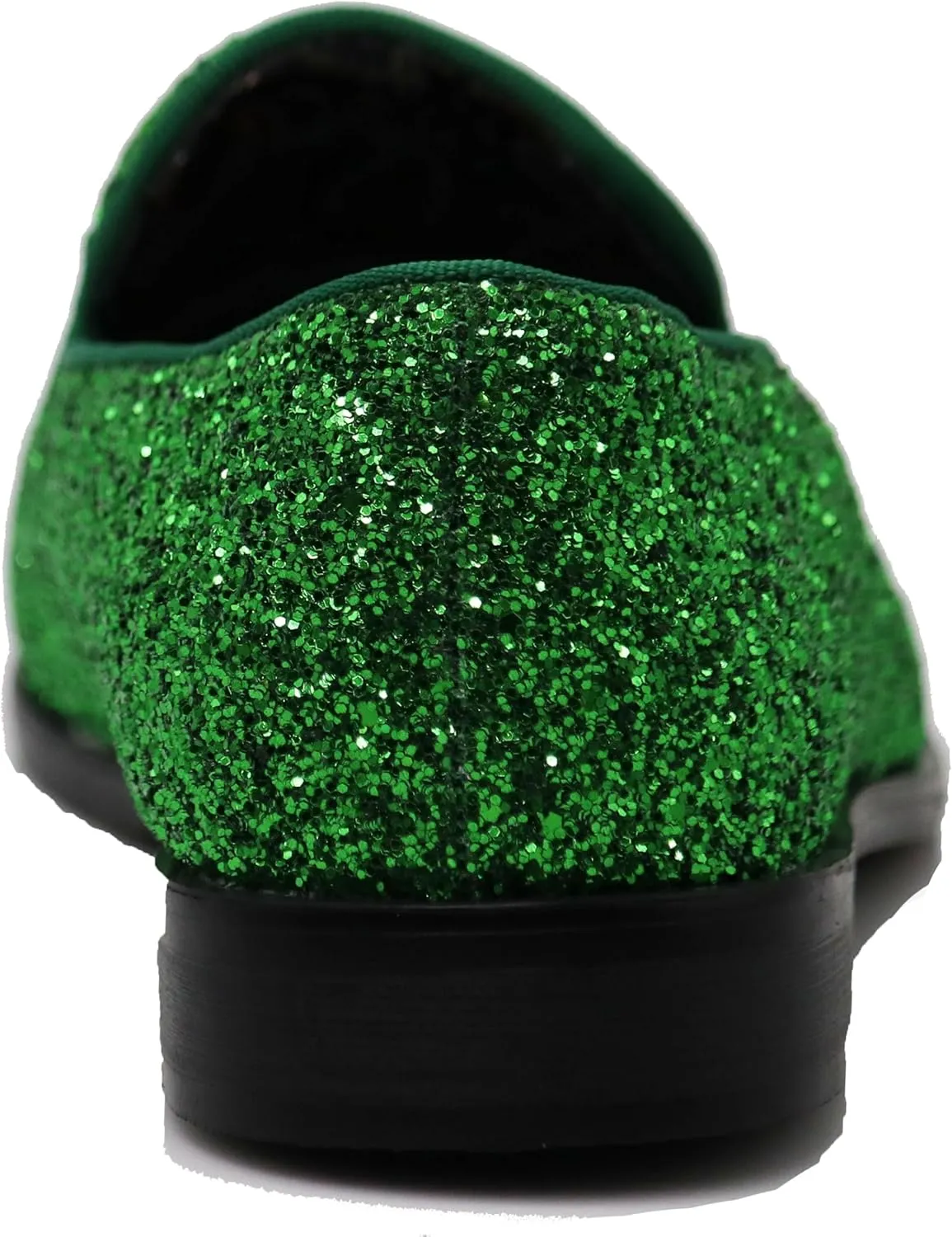 SPK04 Men's Vintage Glitter Dress Loafers Slip On Shoes Classic Tuxedo Dress Shoes