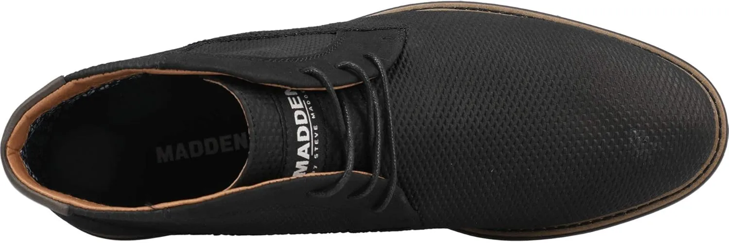 Steve Madden Graper Chukka Boots for Men - PU Upper, Tough Leather Finish with Lace-Up Closure, and TPR Outsole