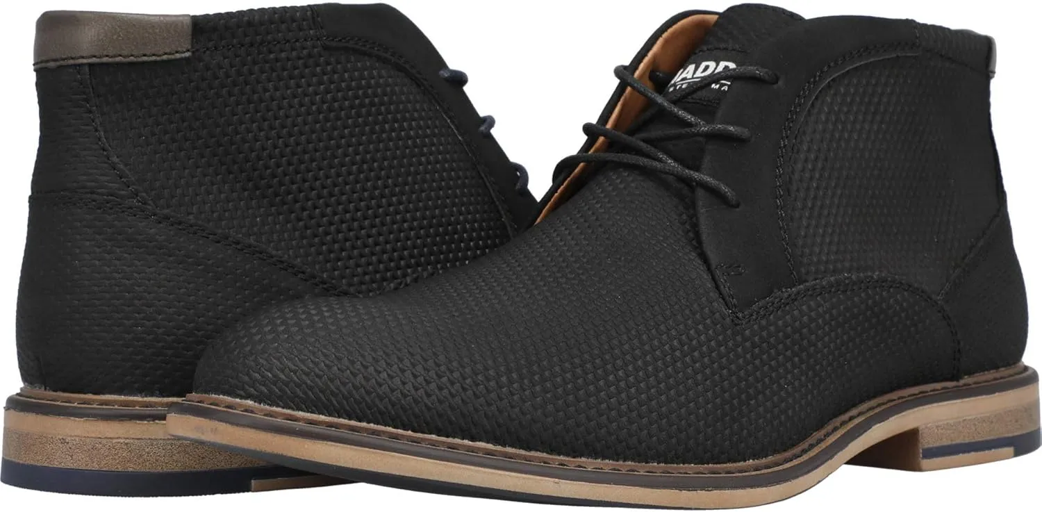 Steve Madden Graper Chukka Boots for Men - PU Upper, Tough Leather Finish with Lace-Up Closure, and TPR Outsole
