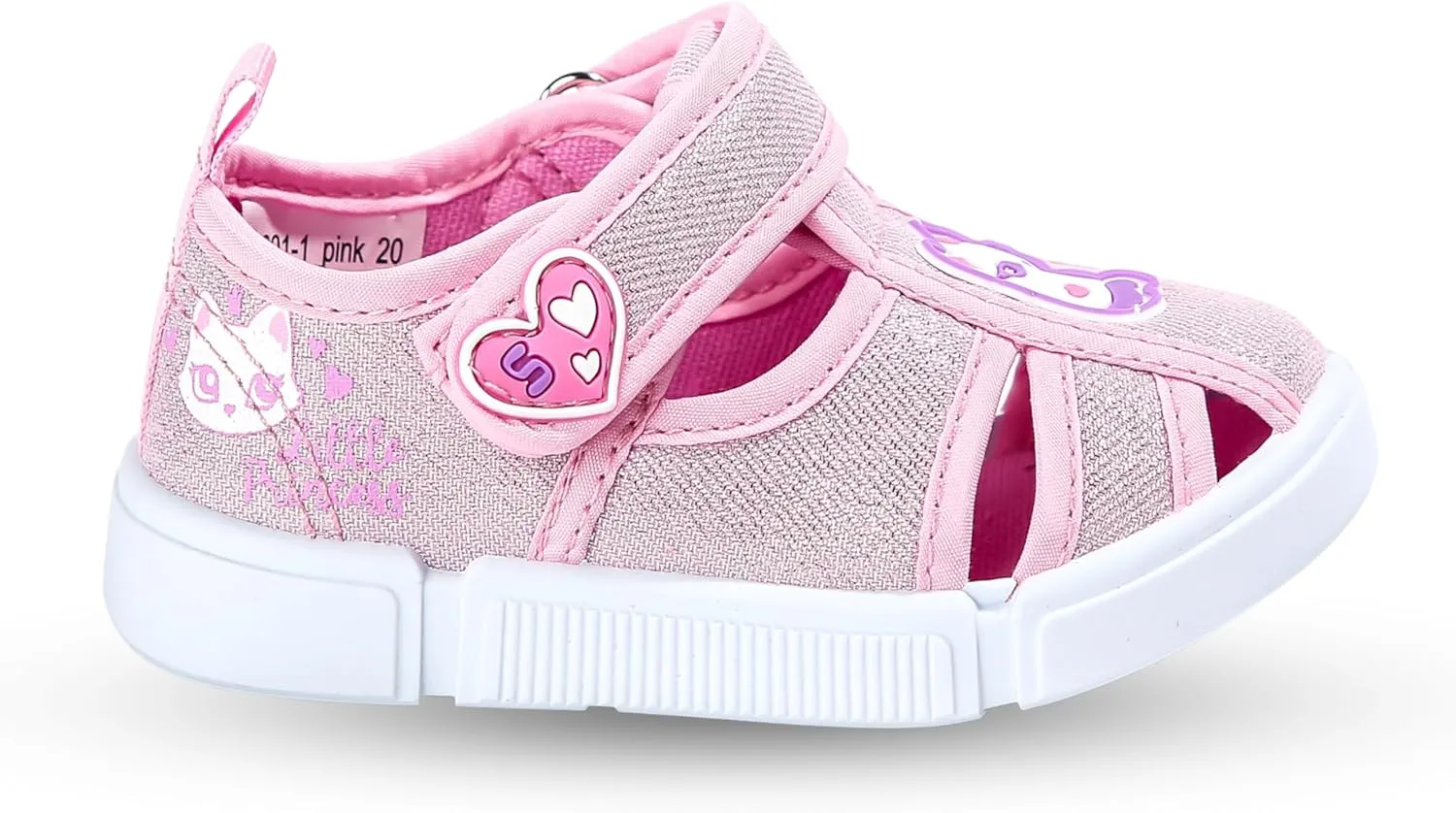 STOVEL'S Toddler Sandals for Boys & Girls - Lightweight Breathable Fabric, Closed-Toe with Hook & Loop Straps, Non-Slip Sole