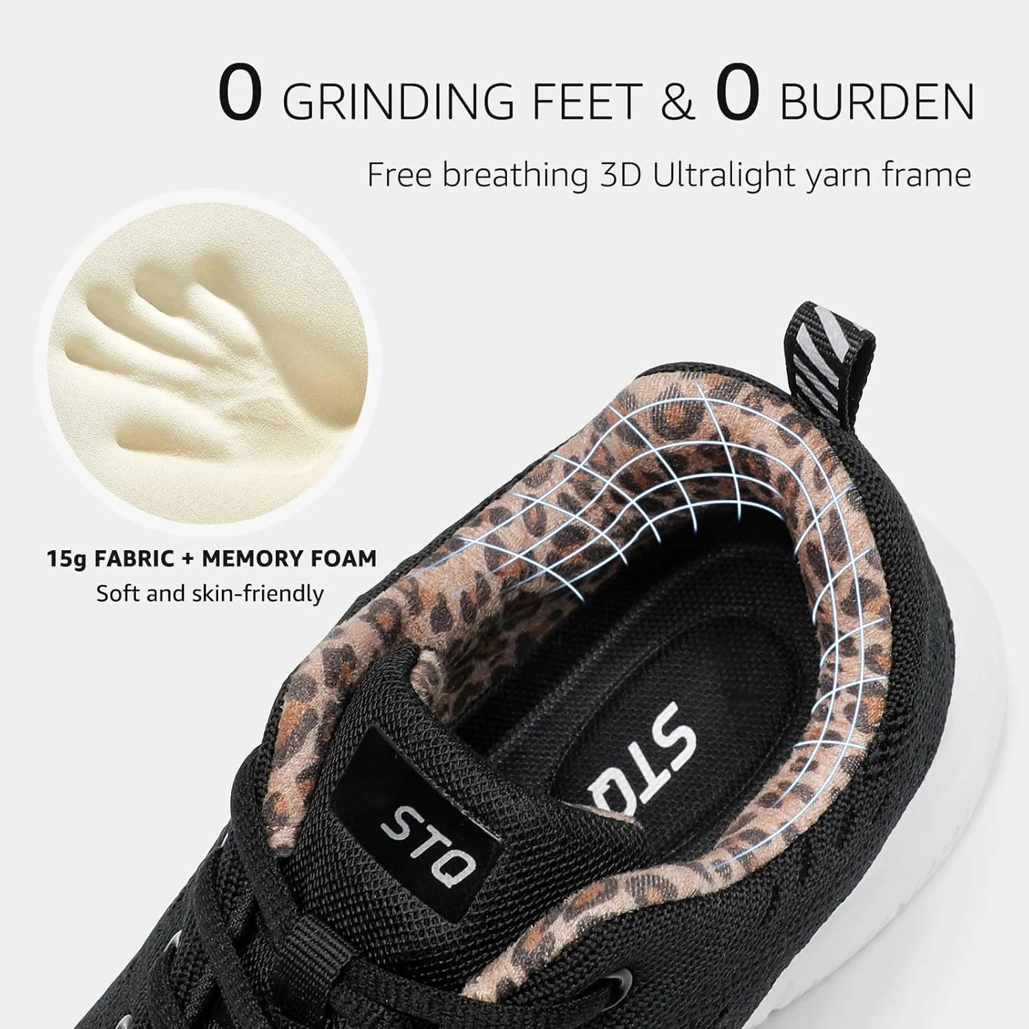 STQ Tennis Shoes Womens Lightweight Comfortable Walking Shoes Athletic Fashion Workout Gym Cross Training Sneakers