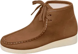Suede Chukka Boots Women Casual Moccasin Boots Wallabee Boot Shoes Comfort Lightweight Desert Boots Kickers Shoes