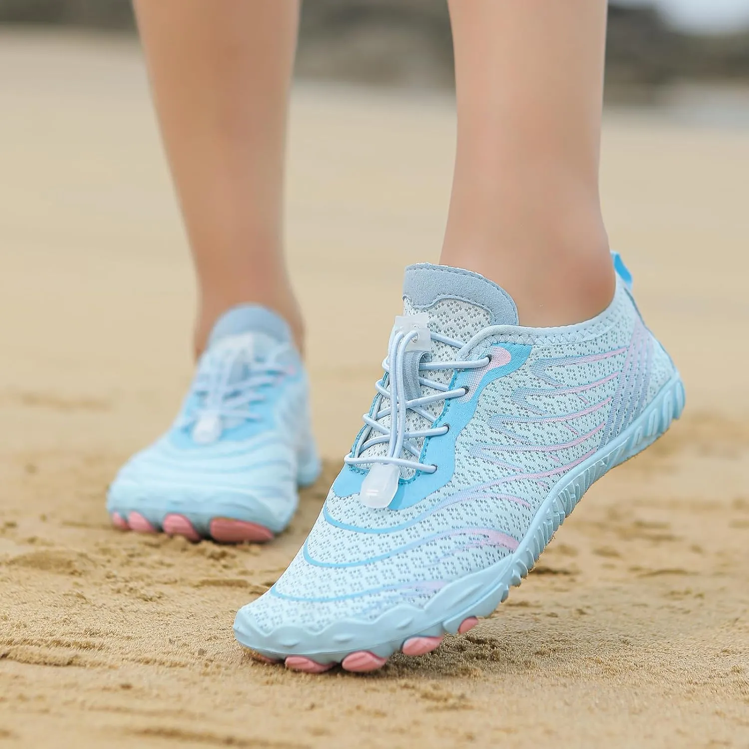 Summer Barefoot Shoes Women Comfortable Grounding Shoes with Copper Barefoot Shoe Quick Dry Breathable Non-Slip Athletic Footwear Soft Athletic Hiking Water Sports Sneaker