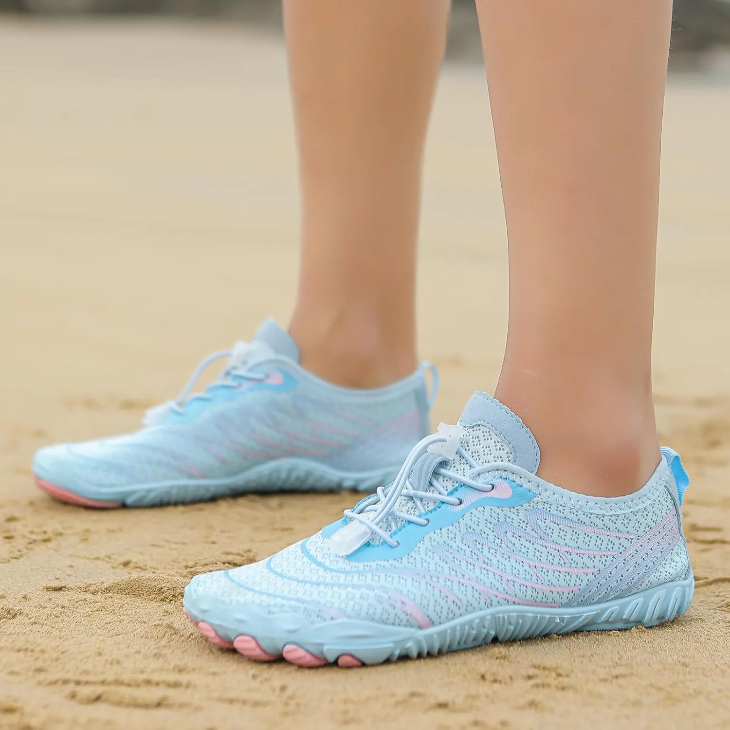 Summer Barefoot Shoes Women Comfortable Grounding Shoes with Copper Barefoot Shoe Quick Dry Breathable Non-Slip Athletic Footwear Soft Athletic Hiking Water Sports Sneaker