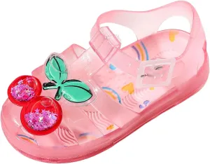Summer Sandals Athletic Children's Jelly Sandals For Girls And Babies Wading Beach Shoes Non Slip Closed Toe Soft