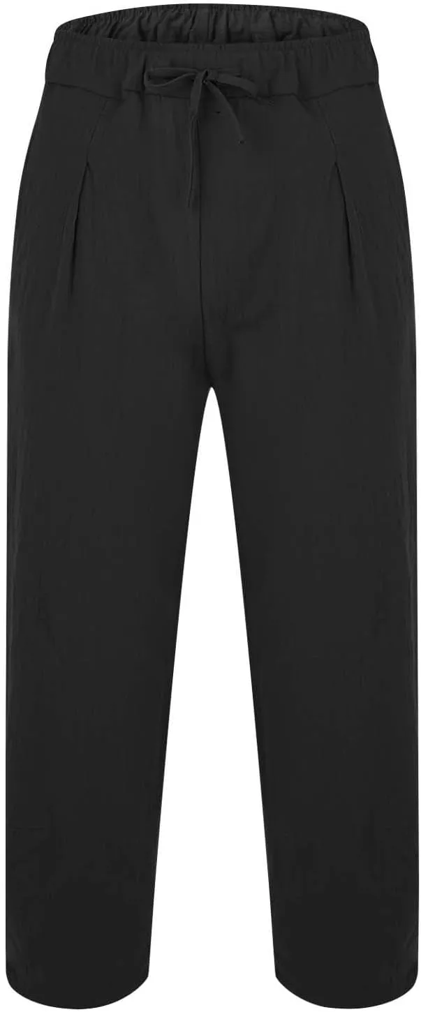 Tactical Pants for Men Quick Dry Cotton Linen Flex Beach Jogging Trousers Travel Hiking Summer Pants