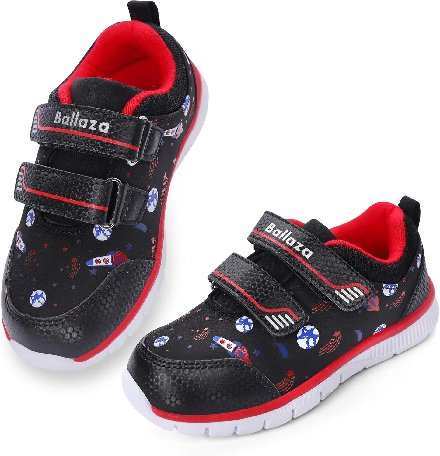 Toddler Kid Spider Design Sneakers with Non-Slip Sole, Breathable Mesh, and Hook-and-Loop Closure