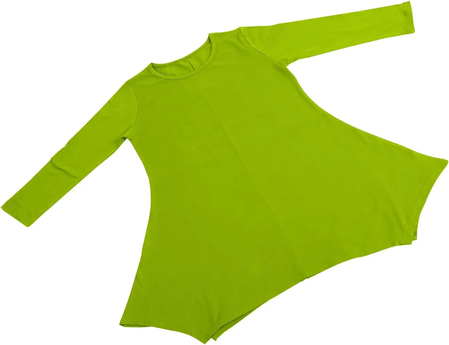 Topdress Women's Swing Tunic Tops 3/4 Sleeve Loose T-Shirt Dress
