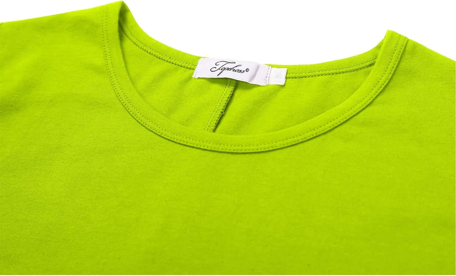 Topdress Women's Swing Tunic Tops 3/4 Sleeve Loose T-Shirt Dress