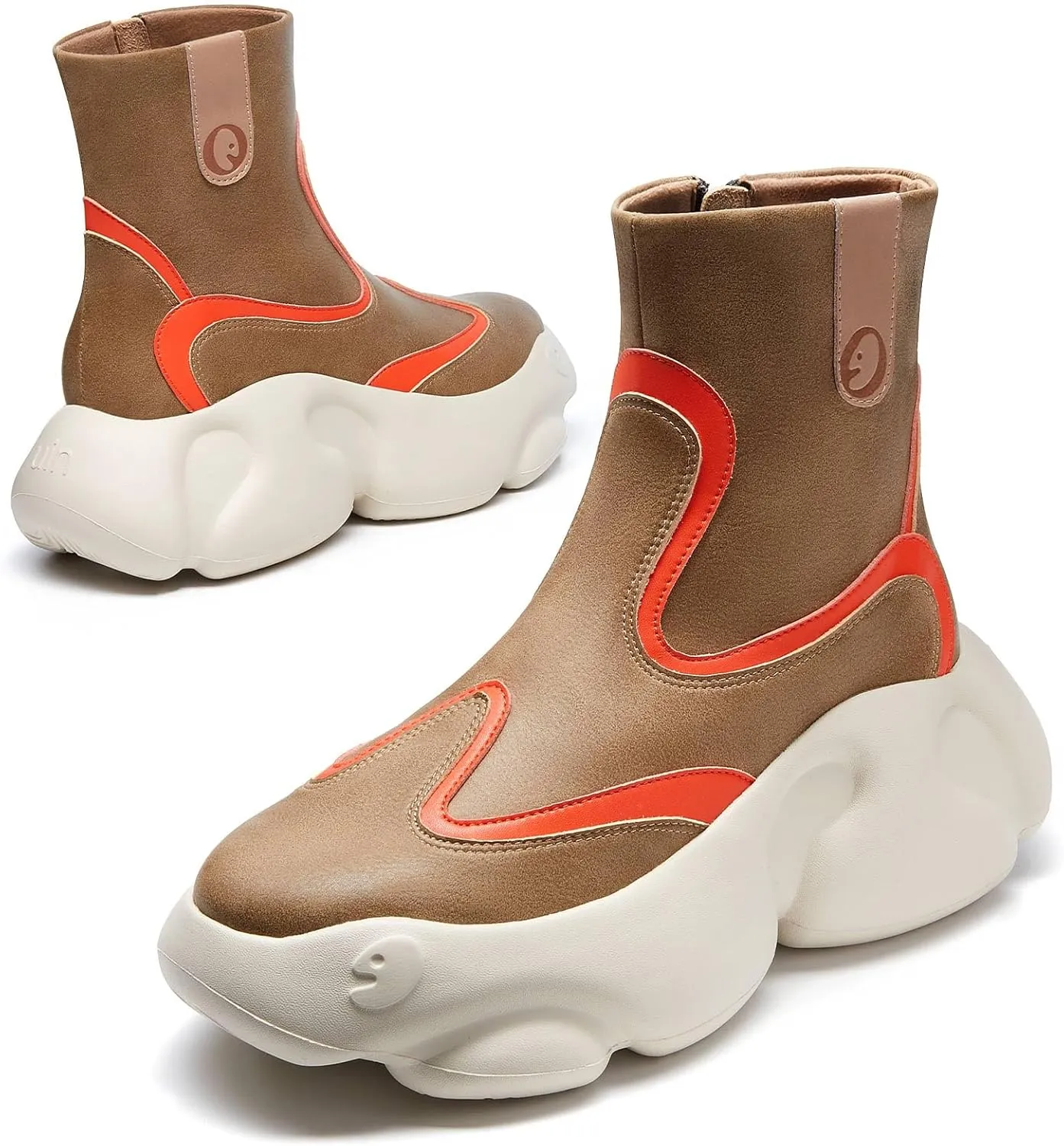 UIN Women's Boots Platform Chunky Fashion Walking Shoes Zarautz
