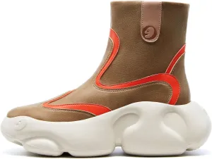 UIN Women's Boots Platform Chunky Fashion Walking Shoes Zarautz