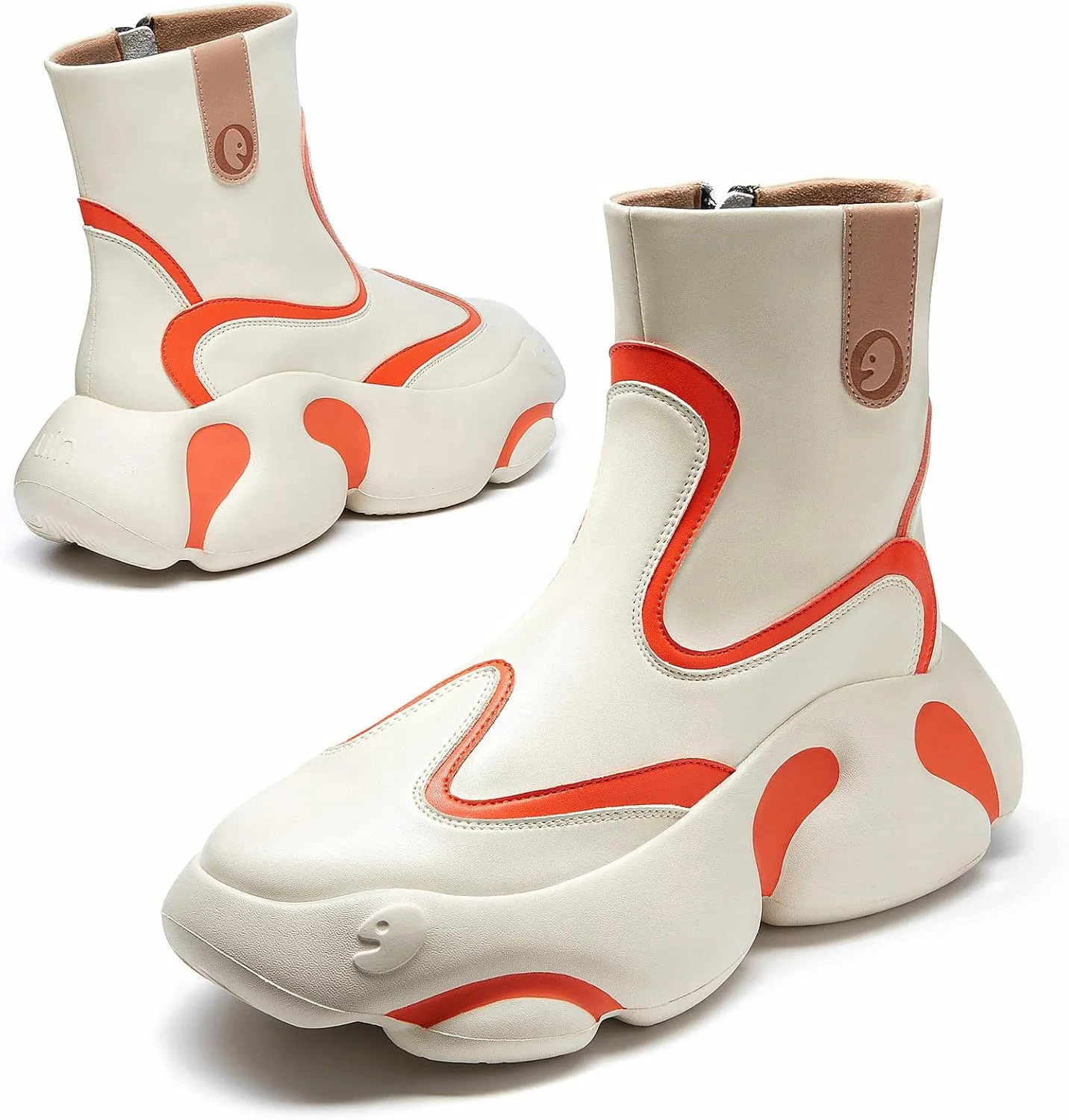 UIN Women's Boots Platform Chunky Fashion Walking Shoes Zarautz