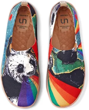 UIN Women's Slip-On Shoes Comfortable Breathable Knit Casual Footwear Stylish Travel-Friendly Loafers