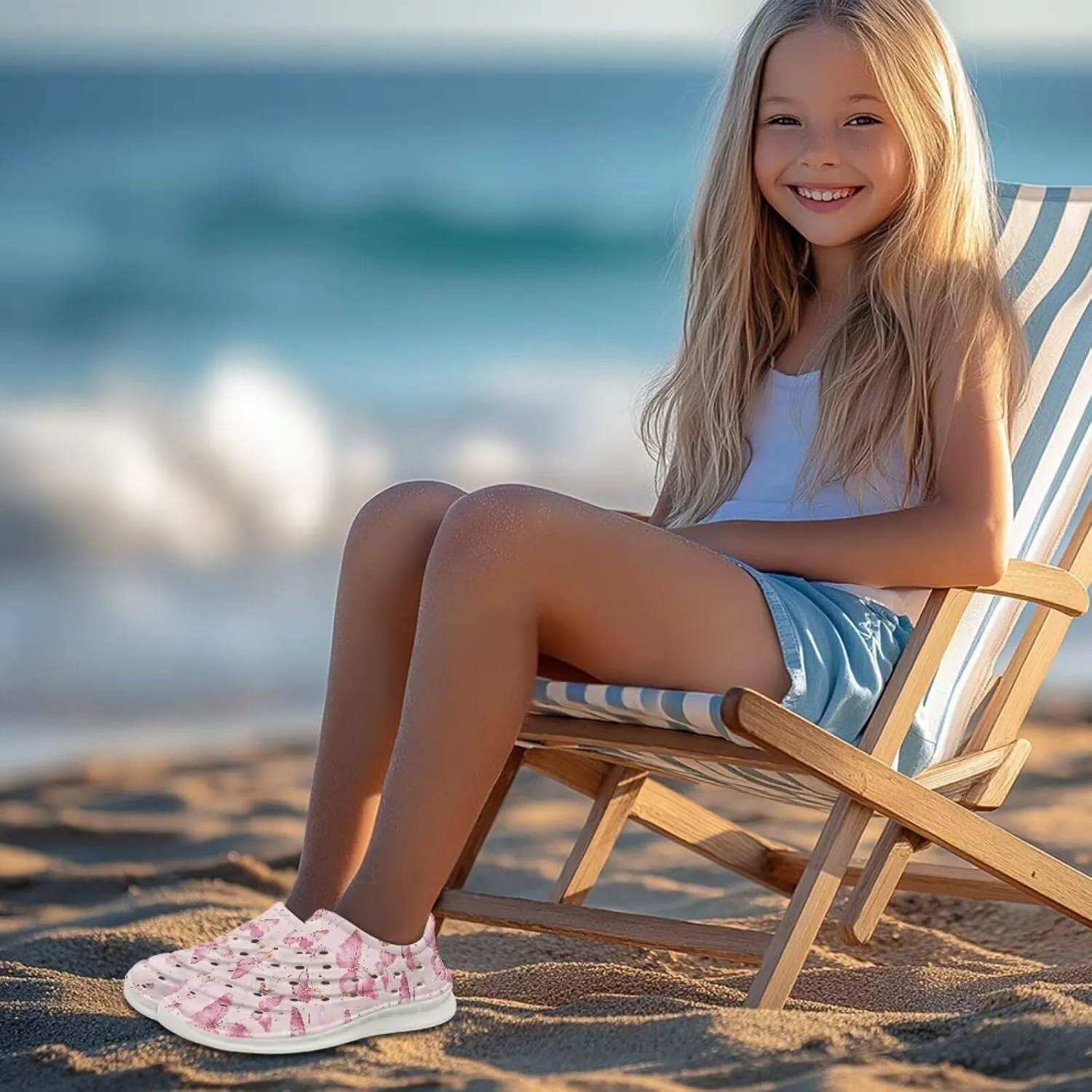 Unisex Child Clogs Slip on Water Shoes for Girls Cute Summer Sandals Sneakers Garden Sandals Quick Dry