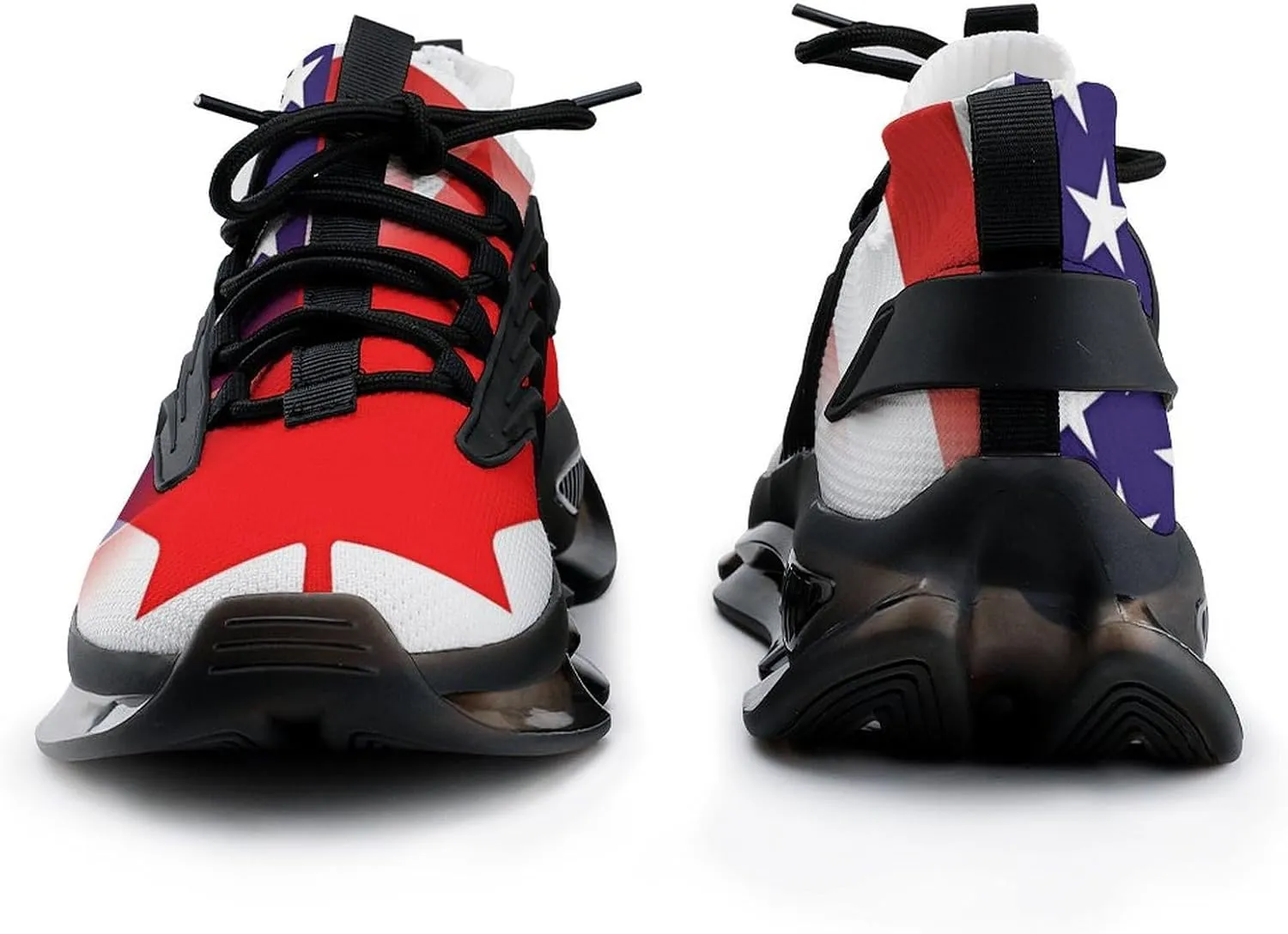 U.S. Canada Flag Men's Tennis Shoes Fashion Athletic Sneakers for Sport Walking Running Workout