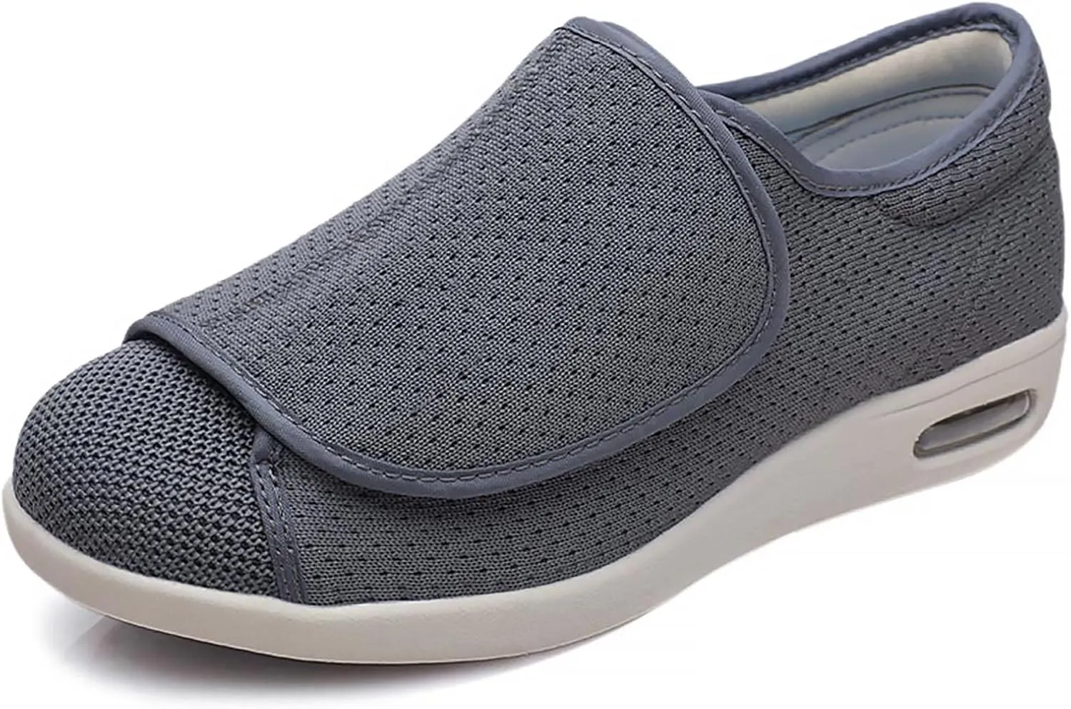W&LESVAGO Women's Wide Width Diabetic Edema Shoes with Fully Adjustable Closures Easy On/Off, Air Cushion Walking Sneakers for Elderly Swollen Feet Outdoor
