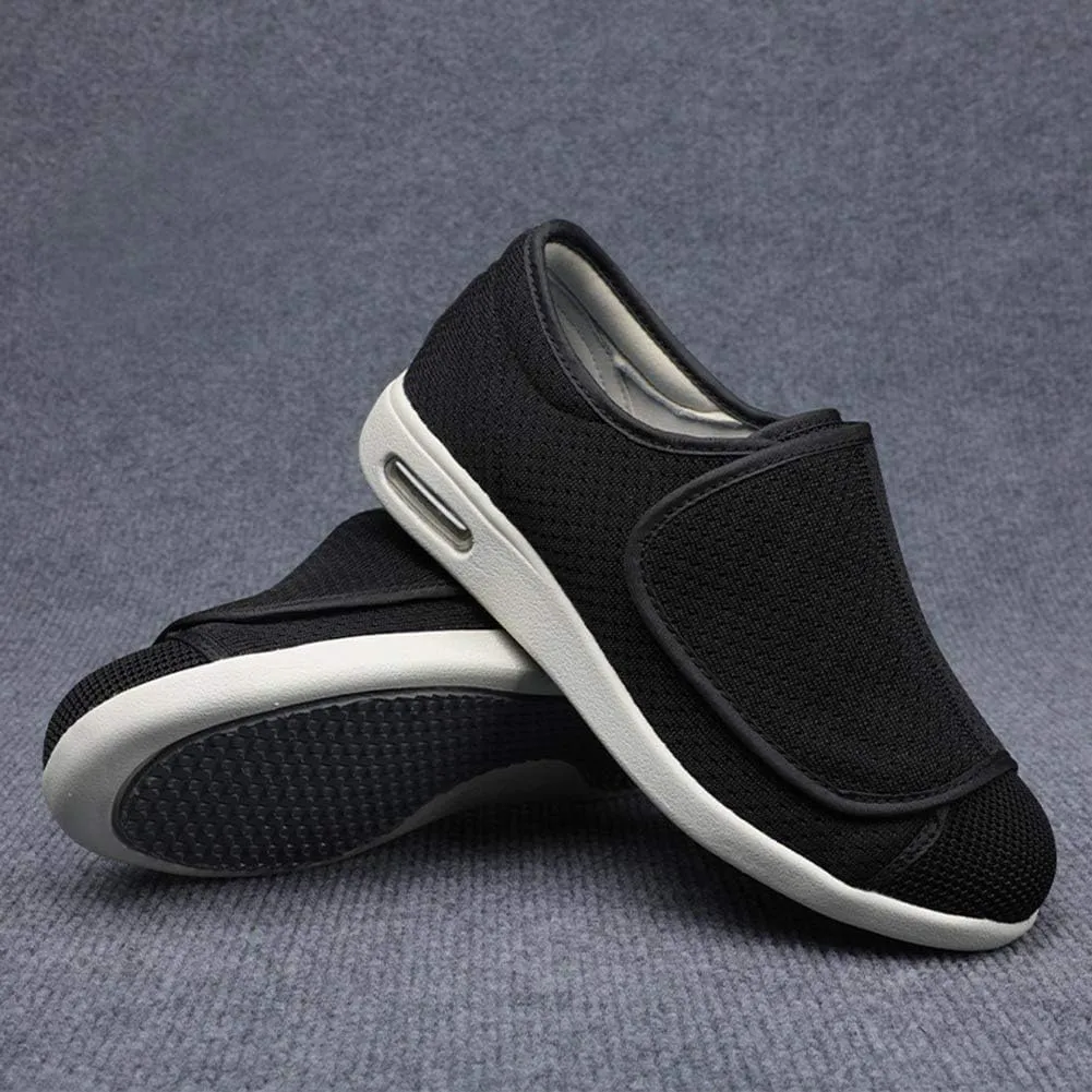 W&LESVAGO Women's Wide Width Diabetic Edema Shoes with Fully Adjustable Closures Easy On/Off, Air Cushion Walking Sneakers for Elderly Swollen Feet Outdoor