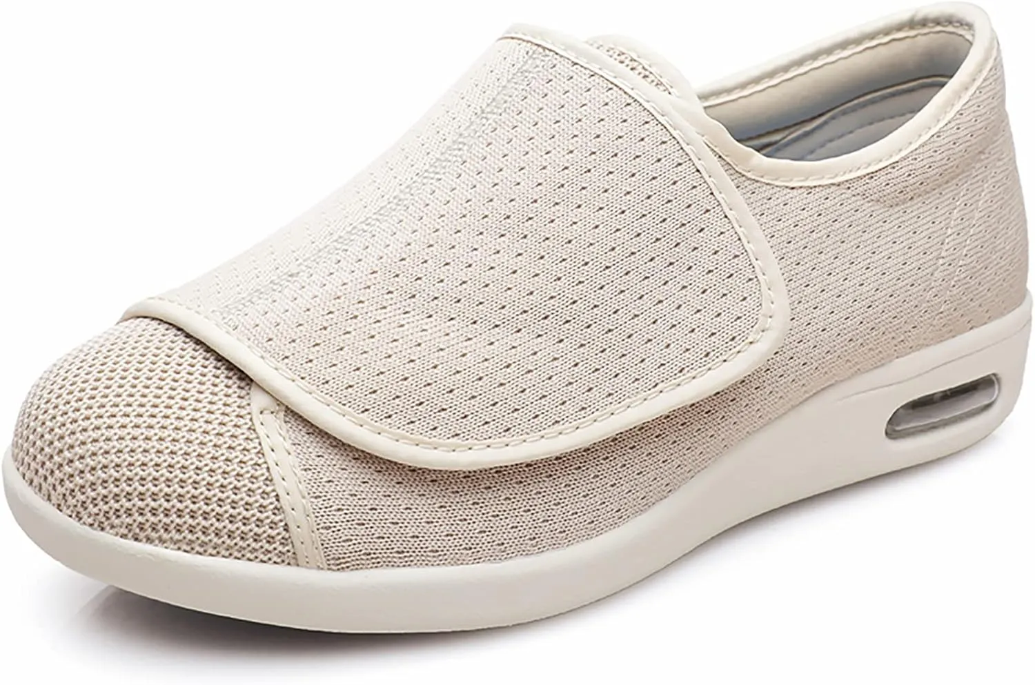 W&LESVAGO Women's Wide Width Diabetic Edema Shoes with Fully Adjustable Closures Easy On/Off, Air Cushion Walking Sneakers for Elderly Swollen Feet Outdoor