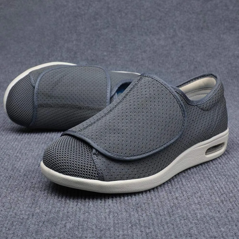 W&LESVAGO Women's Wide Width Diabetic Edema Shoes with Fully Adjustable Closures Easy On/Off, Air Cushion Walking Sneakers for Elderly Swollen Feet Outdoor