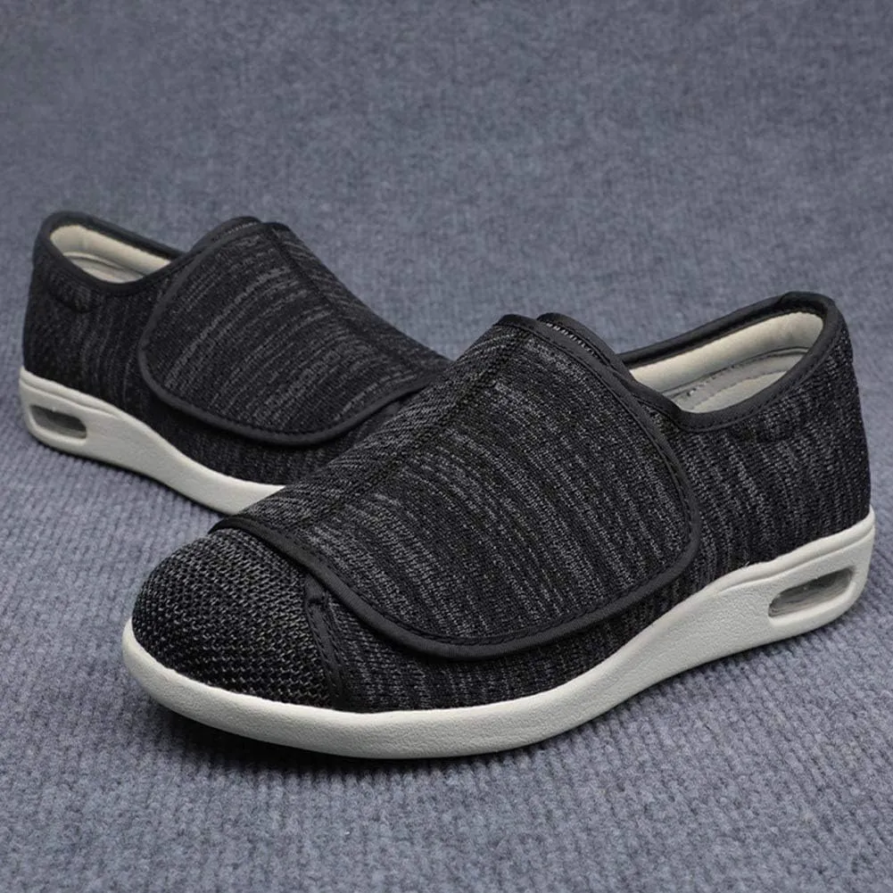 W&LESVAGO Women's Wide Width Diabetic Edema Shoes with Fully Adjustable Closures Easy On/Off, Air Cushion Walking Sneakers for Elderly Swollen Feet Outdoor