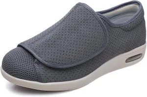 W&LESVAGO Women's Wide Width Diabetic Edema Shoes with Fully Adjustable Closures Easy On/Off, Air Cushion Walking Sneakers for Elderly Swollen Feet Outdoor