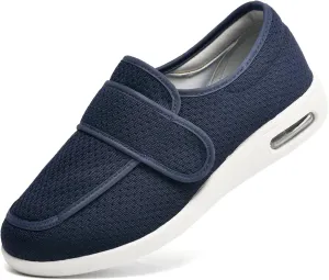 W&LESVAGO Women's Wide Width Diabetic Shoes with Adjustable Closures Easy On/Off, Breathable Lightweight Comfortable Walking Sneakers for Edema Swollen Feet Summer