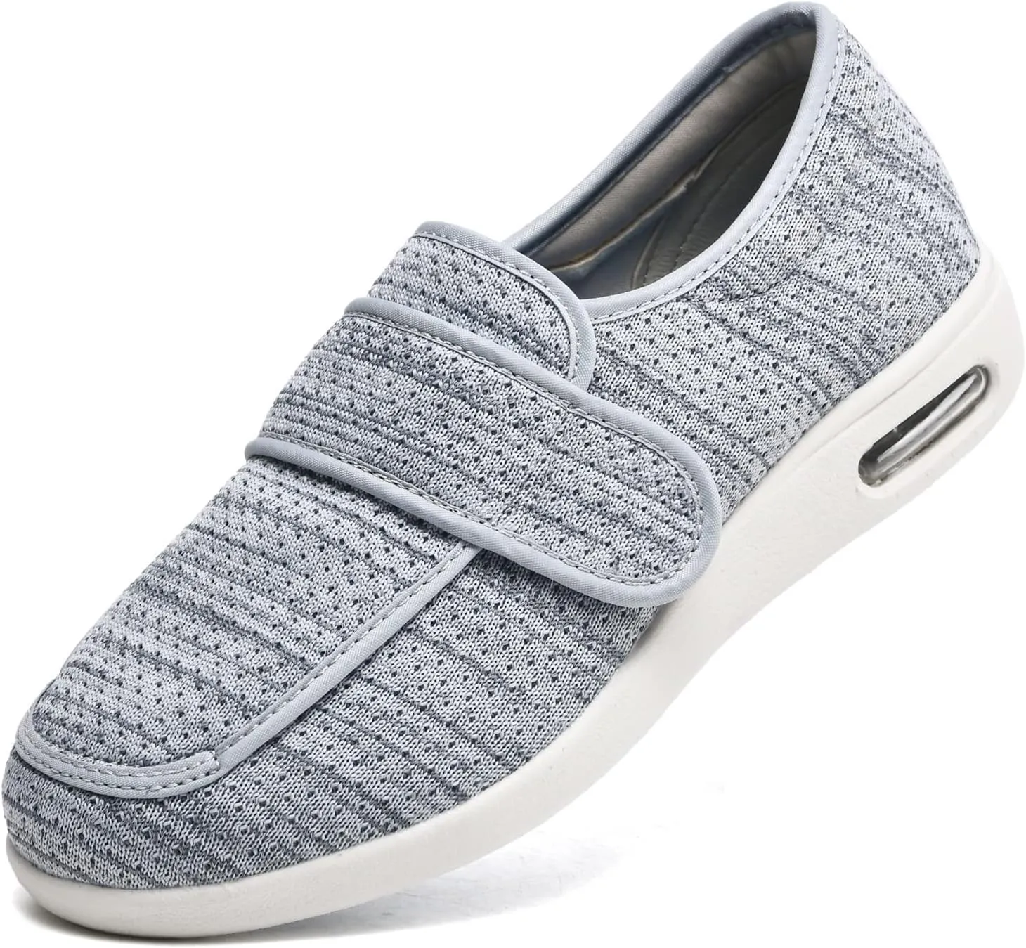 W&LESVAGO Women's Wide Width Diabetic Shoes with Adjustable Closures Easy On/Off, Breathable Lightweight Comfortable Walking Sneakers for Edema Swollen Feet Summer