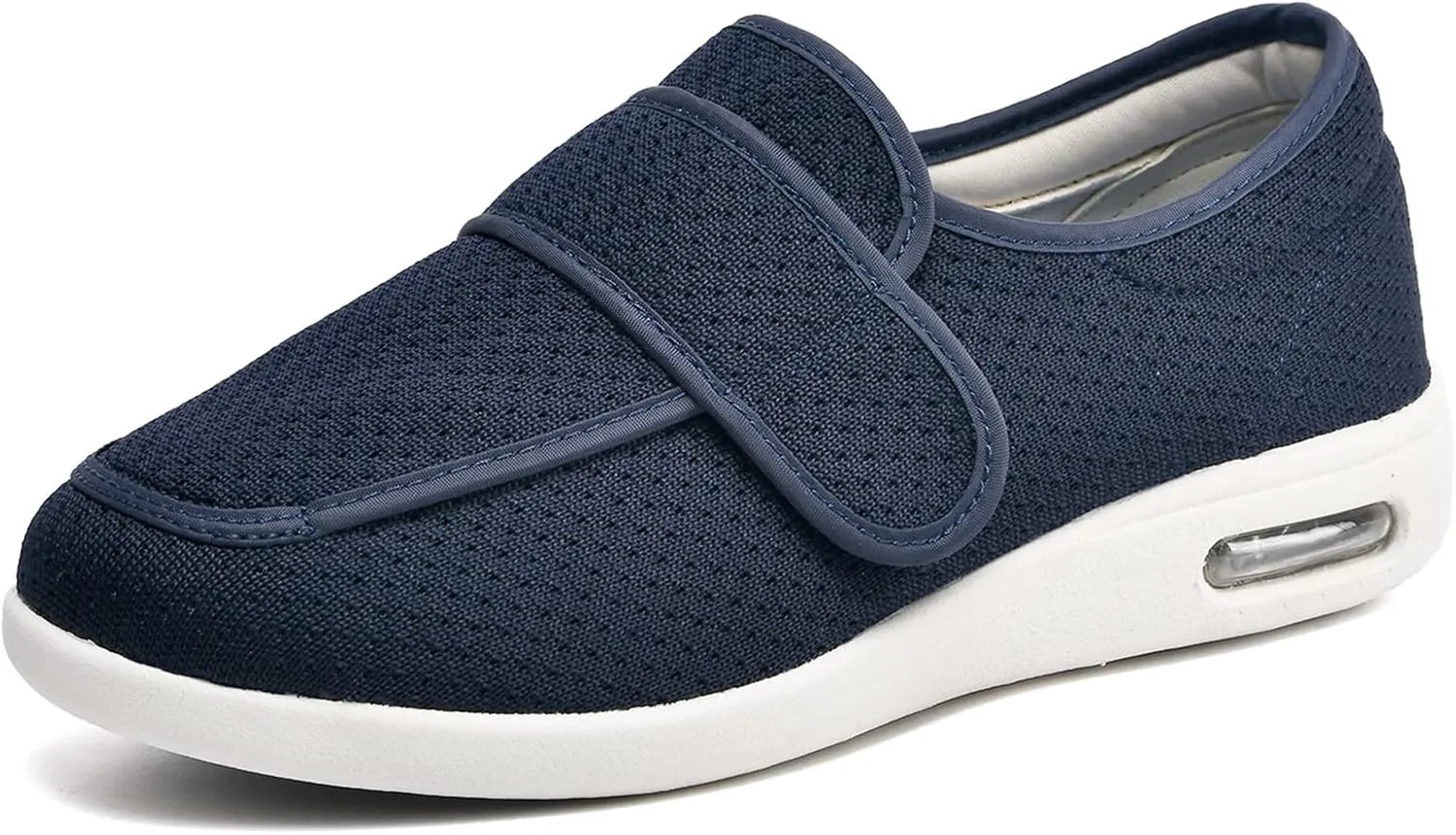 W&LESVAGO Women's Wide Width Diabetic Shoes with Adjustable Closures Easy On/Off, Breathable Lightweight Comfortable Walking Sneakers for Edema Swollen Feet Summer