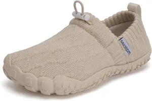 WateLves Kids Barefoot Water Shoes Boys Girls Breathable Wide Toe Slip On Beach Walking Shoes Toddler Swim Shoes Little Big Kid Minimalist Sneakers