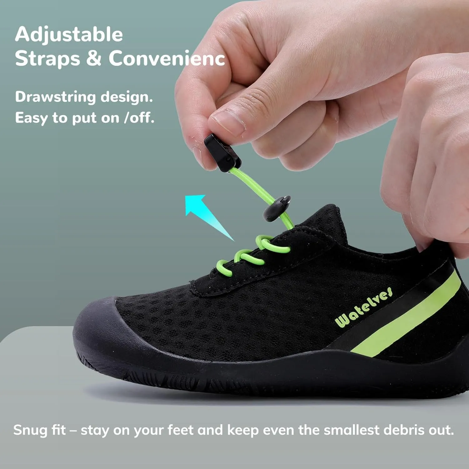 WateLves Wide Toddler Water Shoes Kids Barefoot Athletic Sneakers Girls Boys Quick Dry Aqua Socks for Beach Hiking Swim Kayak Sport Accessories, Camping Essentials