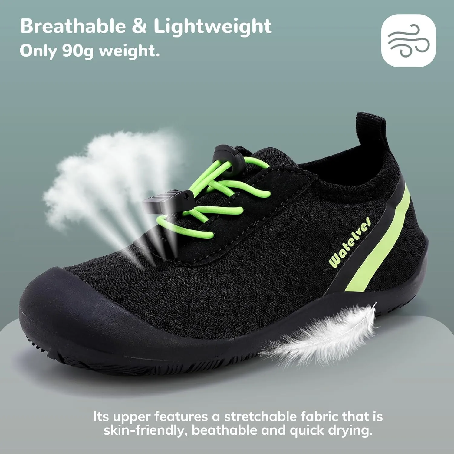WateLves Wide Toddler Water Shoes Kids Barefoot Athletic Sneakers Girls Boys Quick Dry Aqua Socks for Beach Hiking Swim Kayak Sport Accessories, Camping Essentials