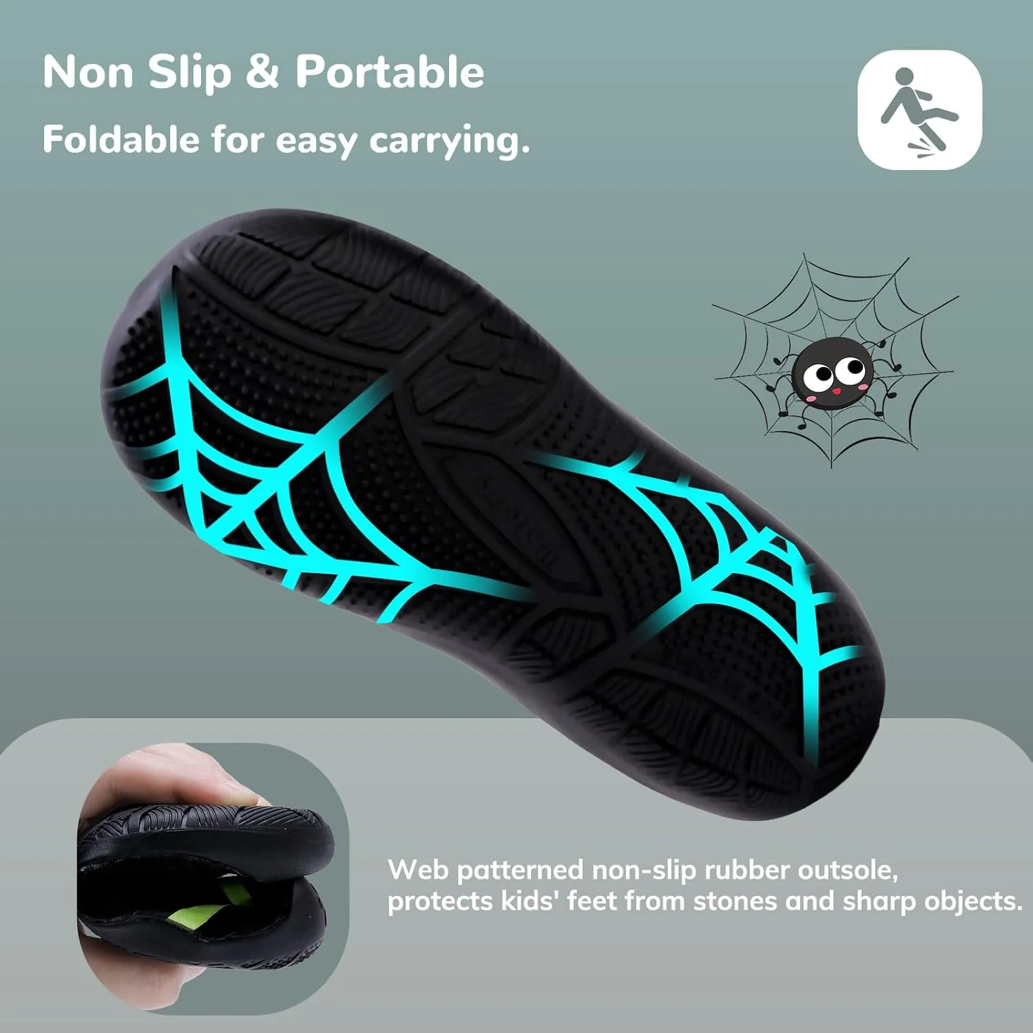 WateLves Wide Toddler Water Shoes Kids Barefoot Athletic Sneakers Girls Boys Quick Dry Aqua Socks for Beach Hiking Swim Kayak Sport Accessories, Camping Essentials