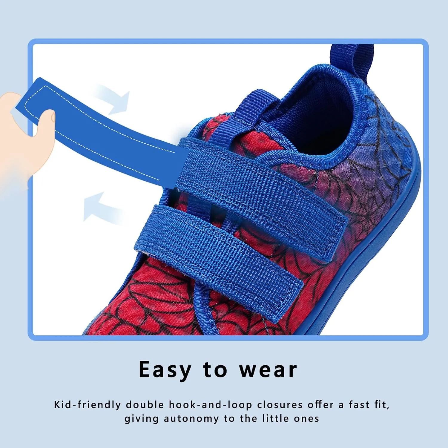 WateLves Wide Toddler Water Shoes Kids Barefoot Beach Swim Aqua Shoes Boys Girls Breathable Mesh Walking Hook and Loop Sneakers