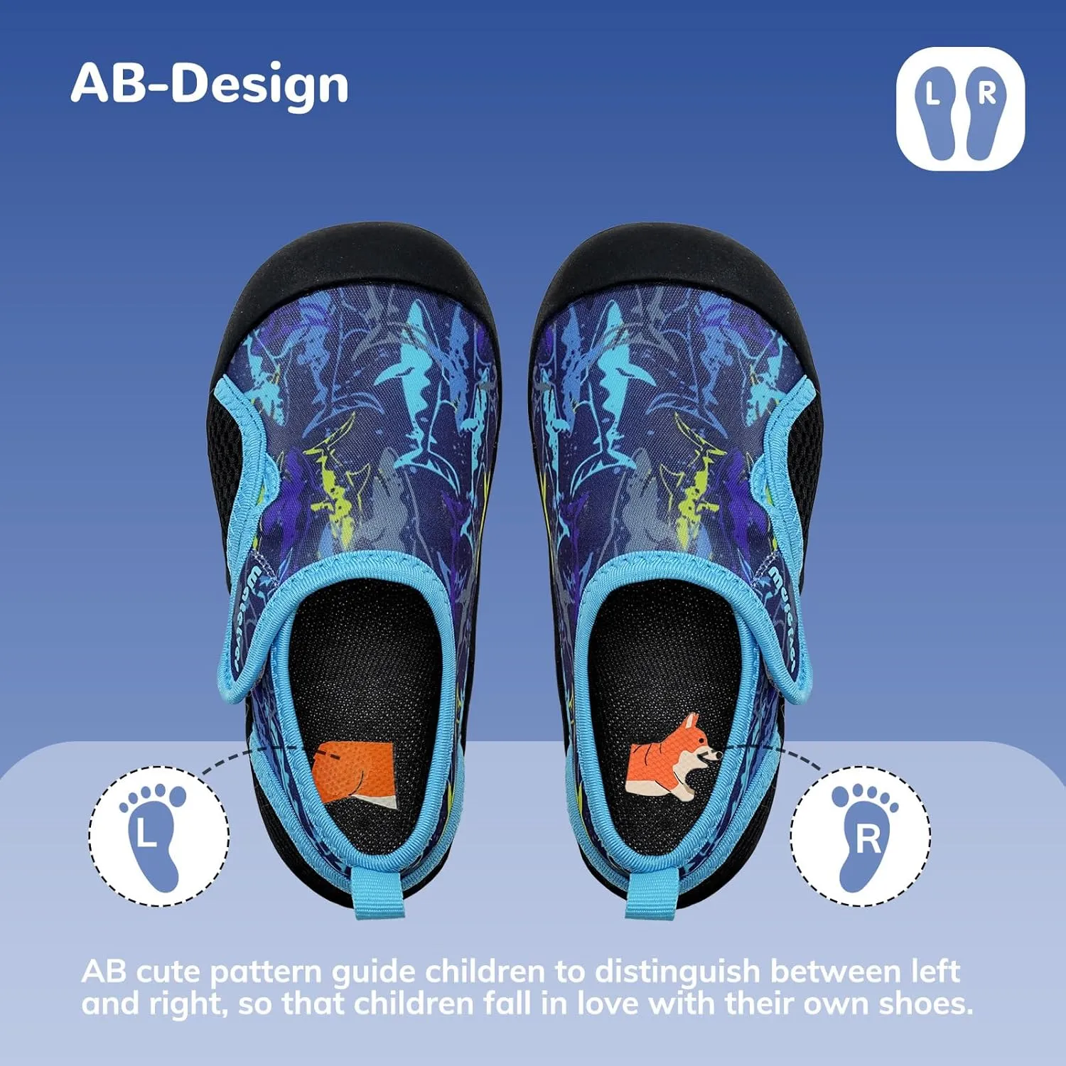 WateLves Wide Toddler Water Shoes Kids Quick Dry Barefoot Shoes Girls Boys Aqua Athletic Sneakers for Beach Hiking Swim Kayak Sport Accessories, Camping Essentials