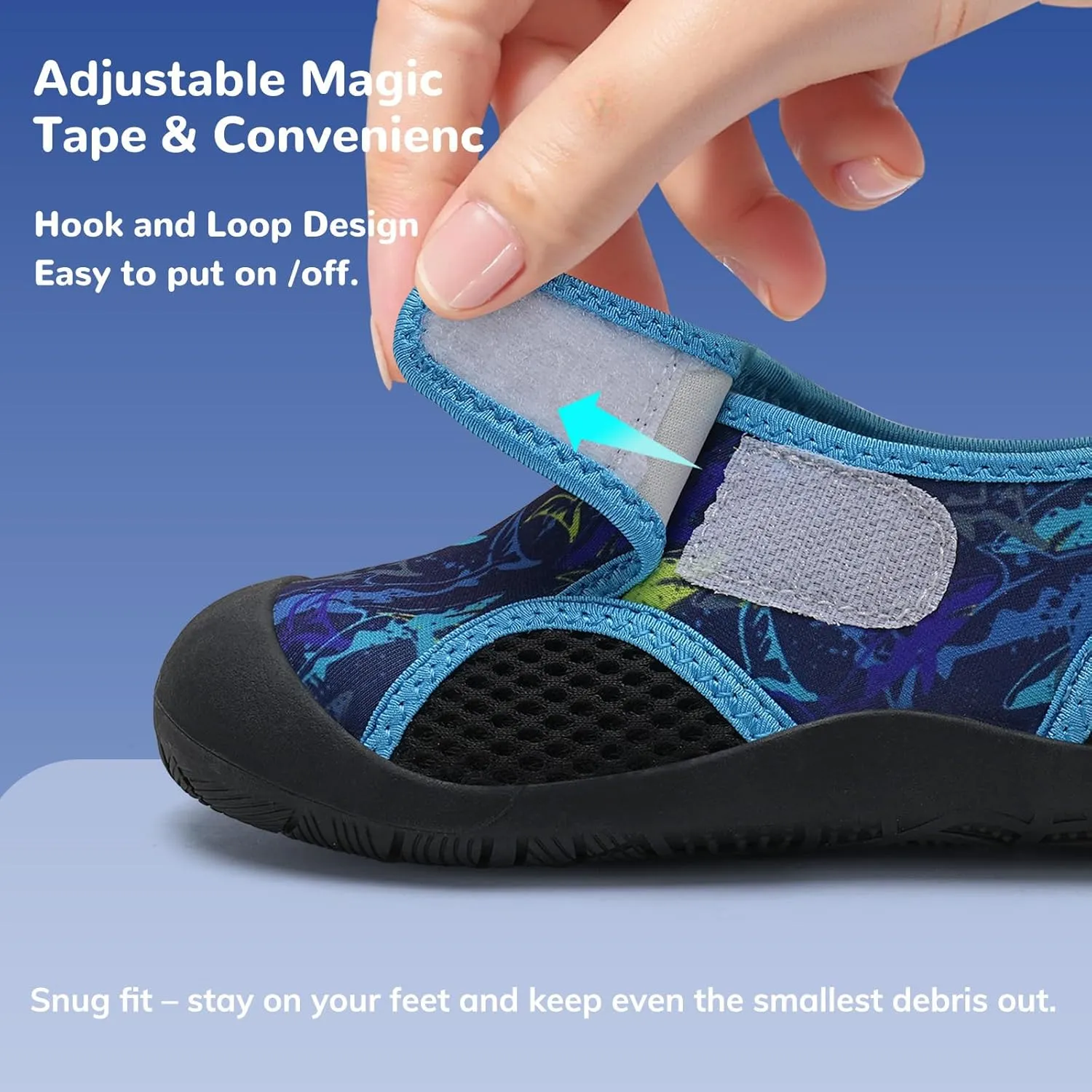 WateLves Wide Toddler Water Shoes Kids Quick Dry Barefoot Shoes Girls Boys Aqua Athletic Sneakers for Beach Hiking Swim Kayak Sport Accessories, Camping Essentials
