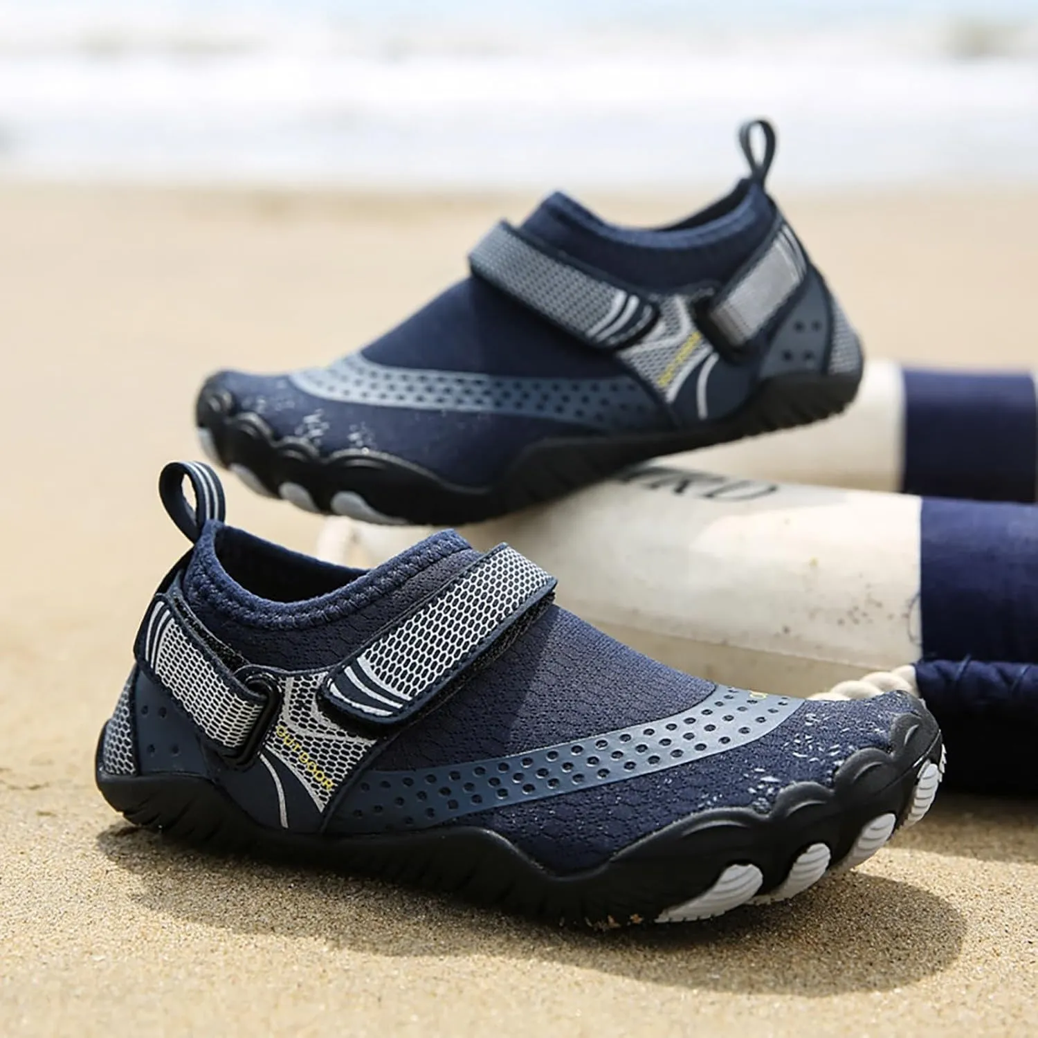 Water Shoes Men Wide Toe Barefoot Aqua Socks Quick Dry Barefoot Water Shoes Men Water Shoes Wide Width Women Beach Sports Quick Dry Barefoot for Pool Hiking Training Outdoor Water Sports