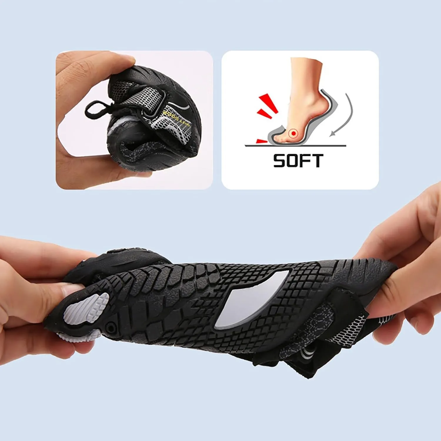 Water Shoes Men Wide Toe Barefoot Aqua Socks Quick Dry Barefoot Water Shoes Men Water Shoes Wide Width Women Beach Sports Quick Dry Barefoot for Pool Hiking Training Outdoor Water Sports