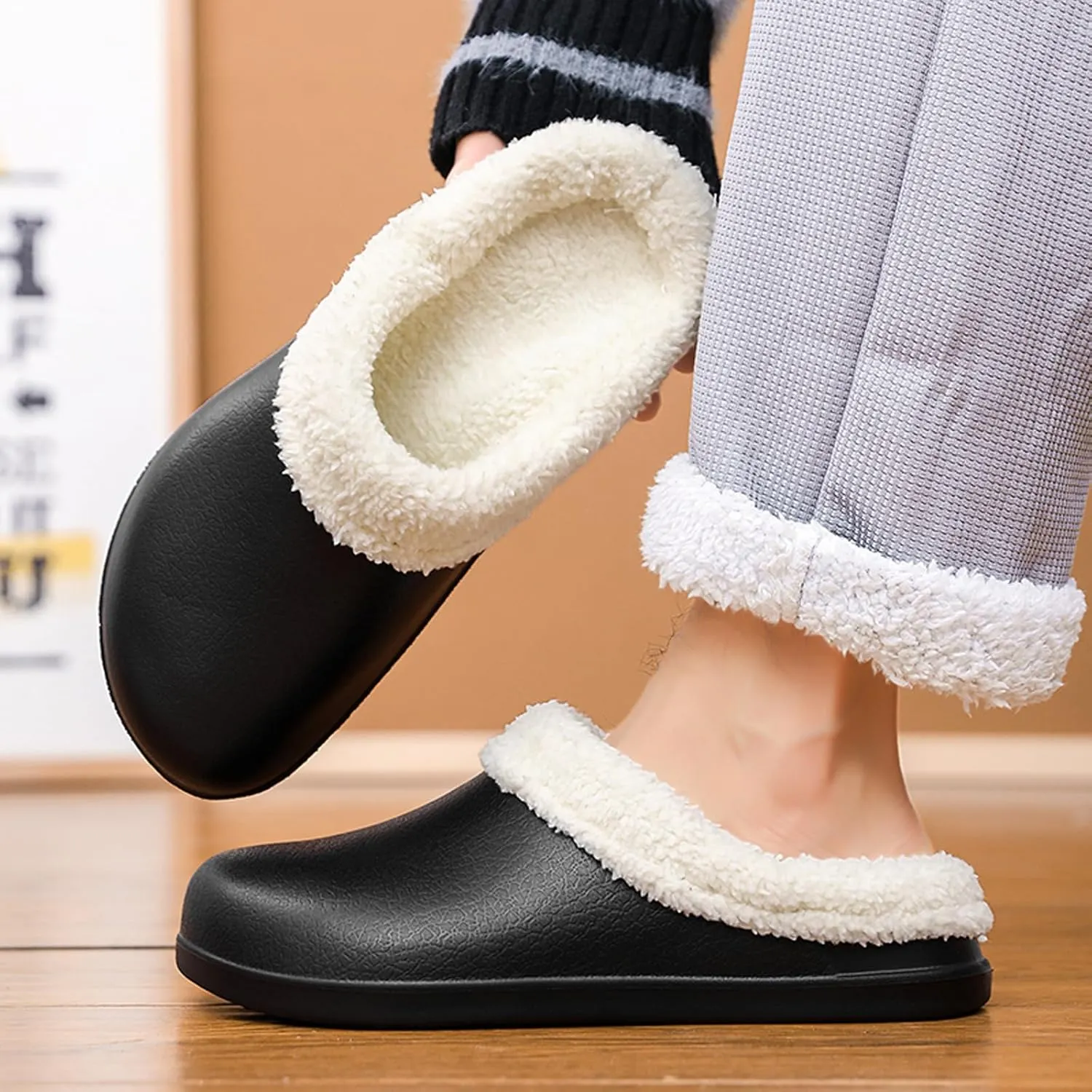 Waterproof EVA Garden Clogs for Men and Women - Non-Slip, Lightweight House Slippers - Oil & Water Resistant Safety Shoes for Kitchen, Restaurant, Garden, Hospital - Basic & Lined Versions