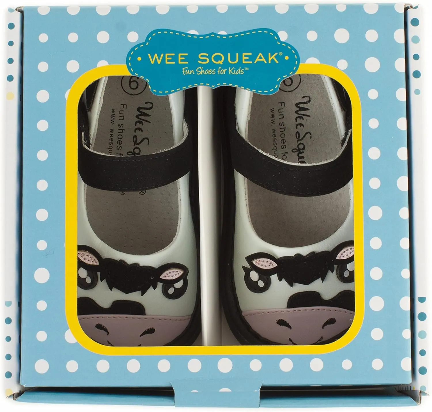 Wee Squeak Toddler Squeaky Shoes Bessie Moo Cow