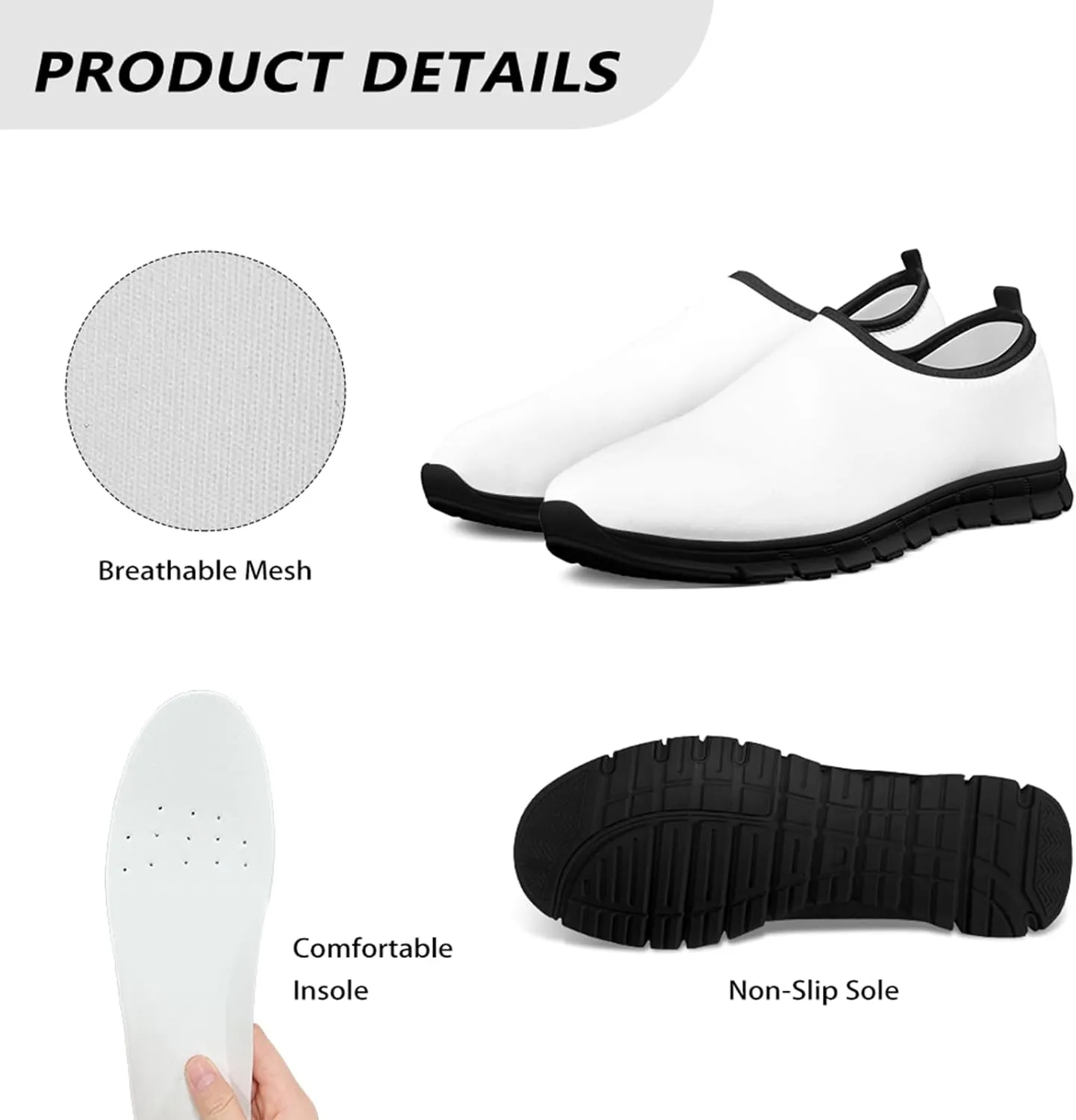 Women Slip On Shoes Sneakers Artistic Women's Shoes Casual Slip Ons