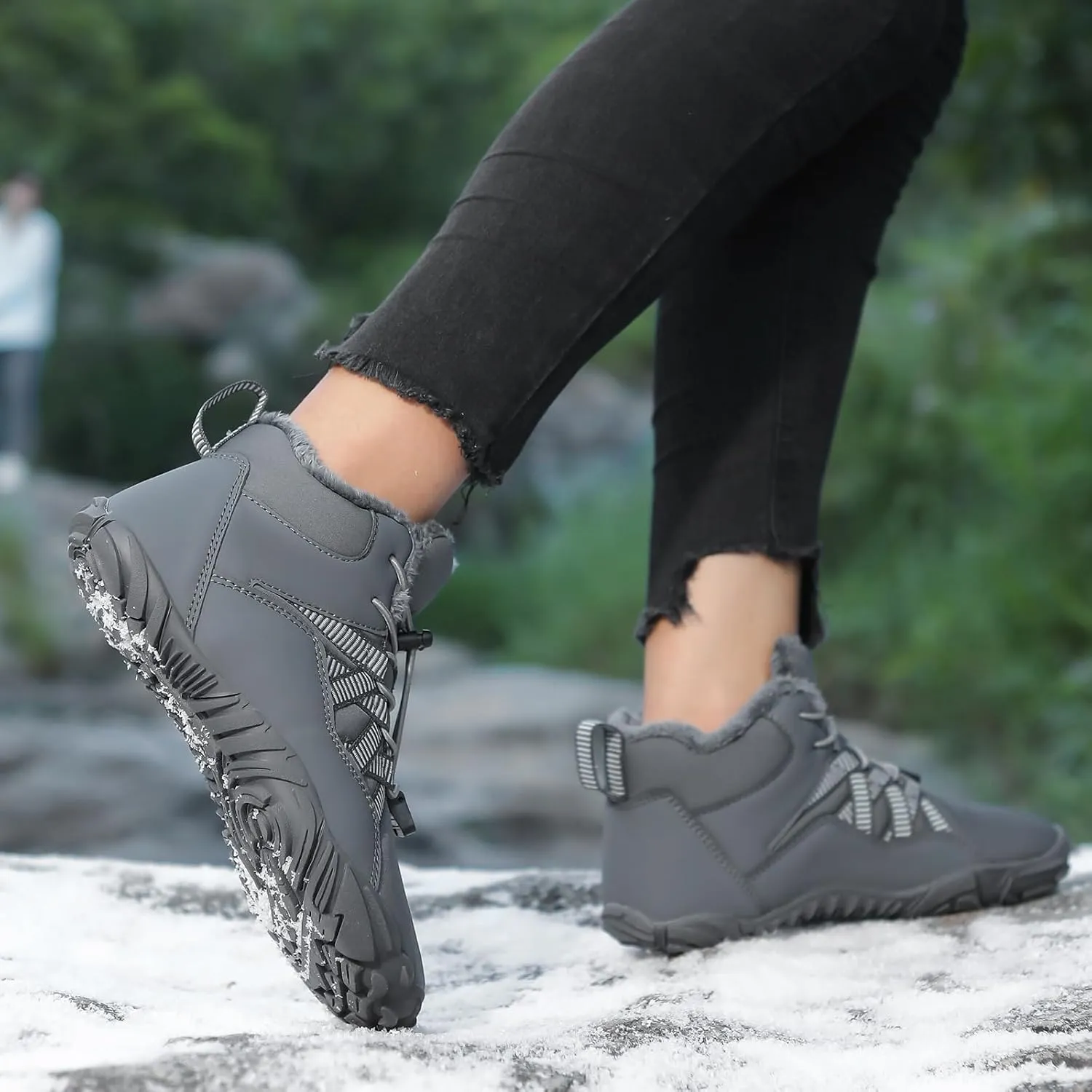 Women Winter Barefoot Shoes Mens Snow Minimalist Zero Drop Boots Wide Toe Box Toes Sneakers Workout Footwear Shoes Boots Unisex